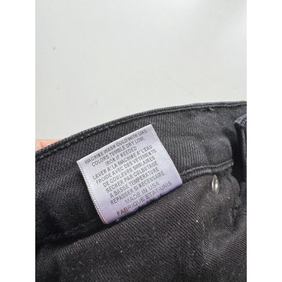 REDONE 90's Black High Rise Skinny Leg Ankle Jeans, Size 28 - Picture 15 of 16